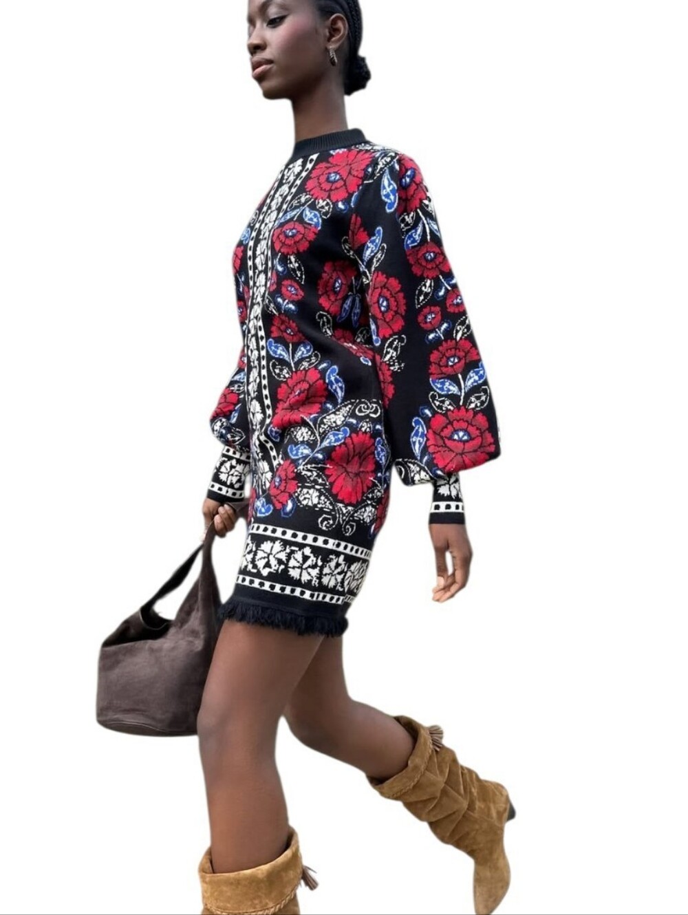 Farm Rio Valentina Puff Sleeve Dress - Picture 3 of 9